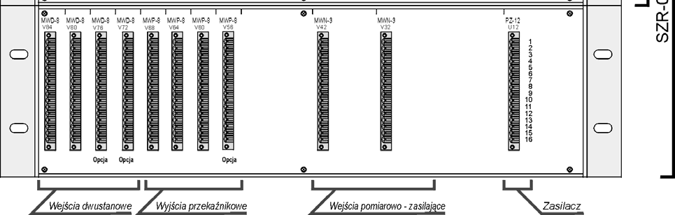 Płyta tylna przekaźnika SZR-06.