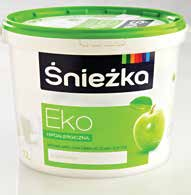 0,80 zł/l Farba biała Eko Śnieżka