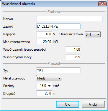 Rys.5. Pasek z biblioteką Rozłączników Po zaprojektowaniu schematu elektrycznego możemy przejść do zdefiniowania obwodów.