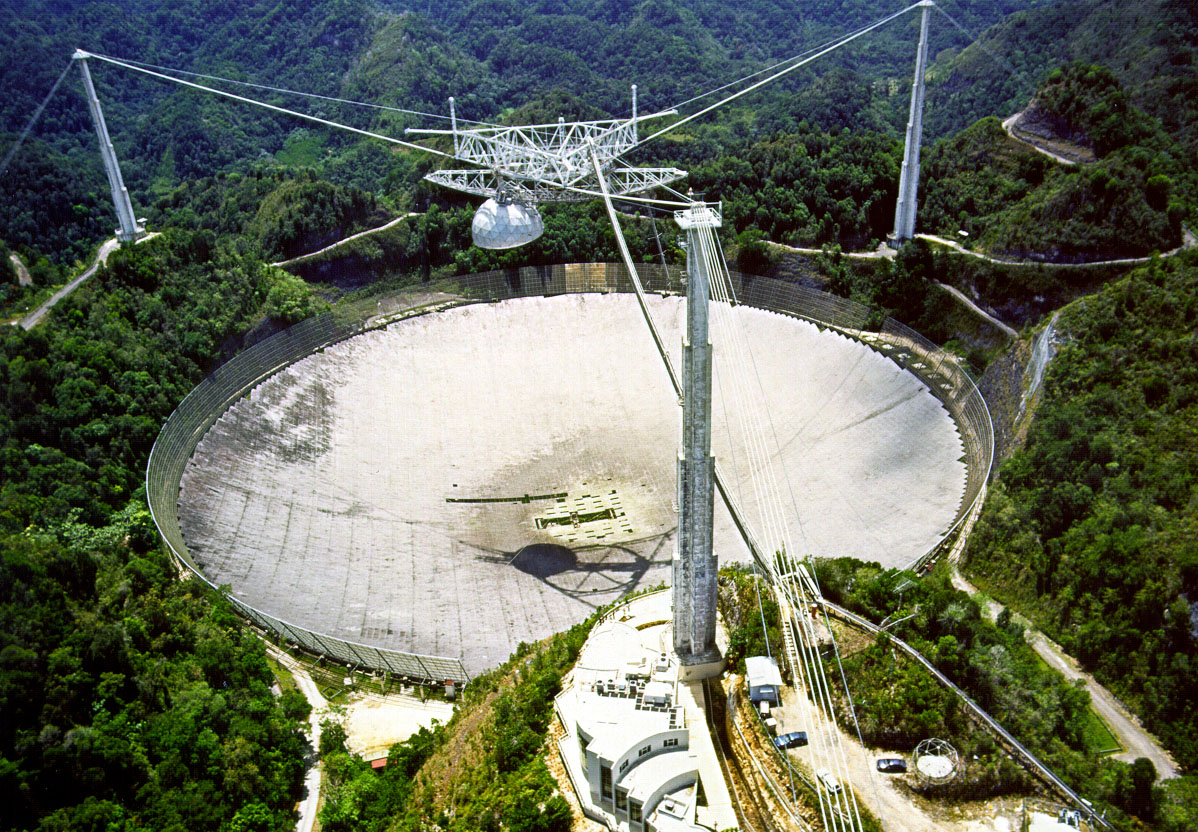 Radioteleskop w Arecibo (Puerto Rico), D = 300 m