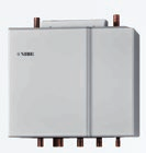 Rekuperator NIBE wyposażony jest w przeciwprądowy wymiennik ciepła, nowoczesne i energooszczędne wentylatory z elektroniczną komutacją EC z łopatkami pochylonymi do przodu, filtr powietrza nawiewnego