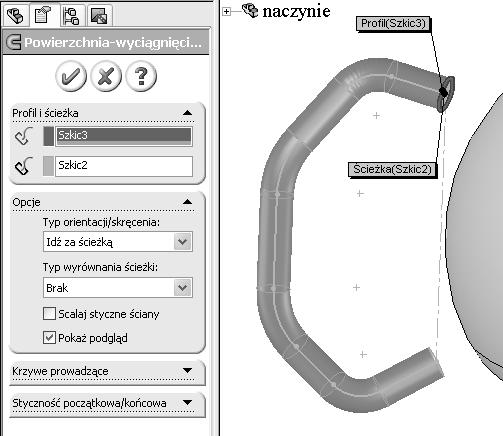 MODELOWANIE CZĘŚCI - MODELOWANIE POWIERZCHNIOWE