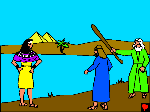 Następnego poranka, Mojżesz i Aaron spotkali się nad rzeką.