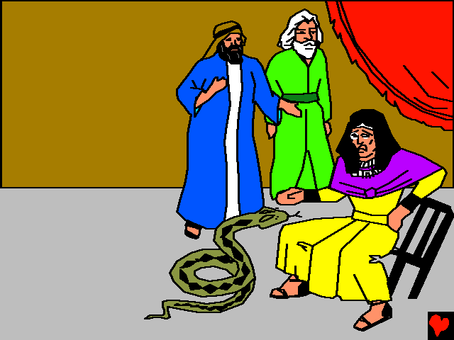 Później Bóg ponownie wysłał Mojżesza i Aarona do Faraona.
