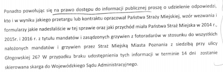 lp 17 przedmiot treść data wpływu 20.02.2017 W na Pana wniosek o udostępnienie informacji, złożony w trybie ustawy nr kancelaryjny wyznaczony termin SMMP.IX/0630-7/17 06.03.