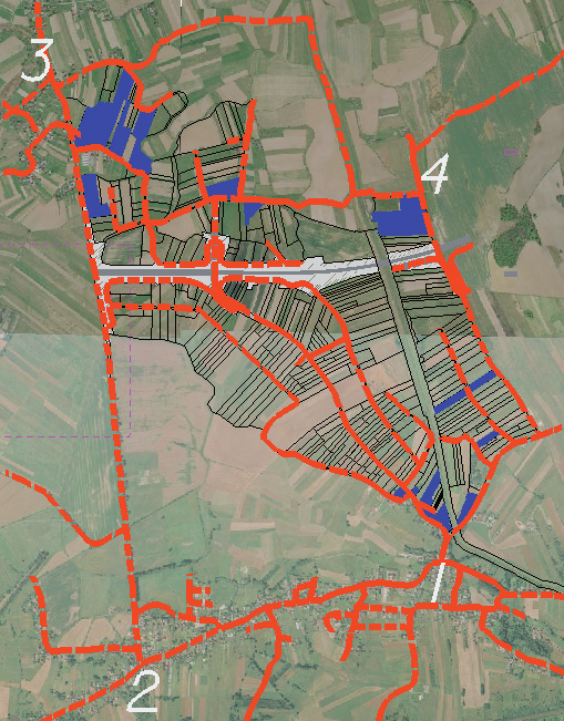 których jeden, dotycz cy gruntów jednostki rejestrowej o numerze 509, zaprezentowany zosta na rysunku 3.