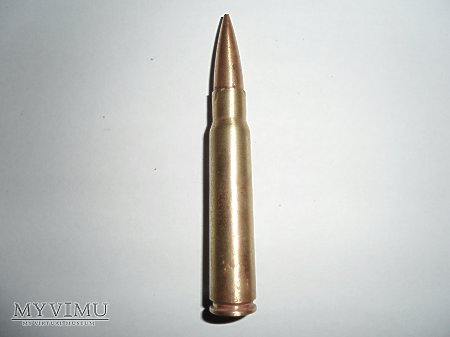 strona 1 Nabój 7,92x57 Mauser 2010-06-17 Nabój 7,92x57 Mauser Kraj pochodzenia: Niemcy Opis przedmiotu: Nabój karabinowy Mauser Kaliber 7,92 mm Średnica