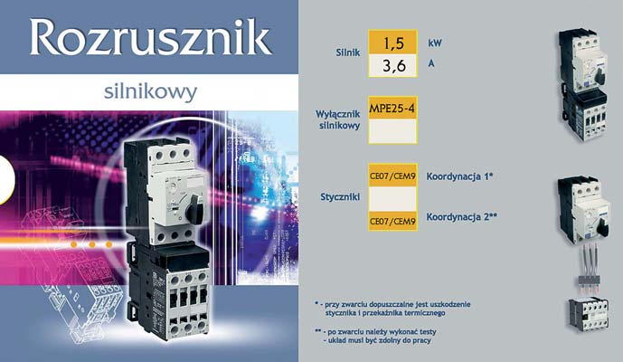 styczniki silnikowe CEM Rys. 8. Suwak analogowy dla zestawu rozruchowego wy πcznik silnikowy-stycznik R E K L A M A Rys. 9.