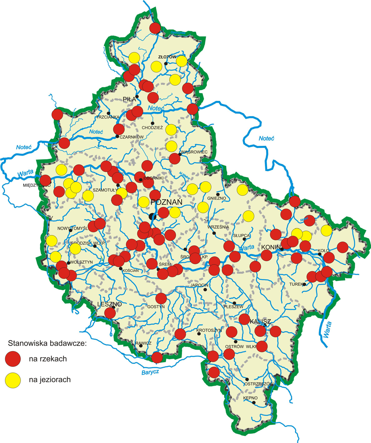 Pietruczuk K., Szoszkiewicz K., 2009. Ocena stanu ekologicznego rzek i jezior w Wielkopolsce na podstawie makrofitów 3 Rys. 1.