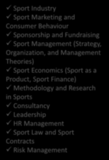 Marketing and Consumer Behaviour Sponsorship and Fundraising Sport Management