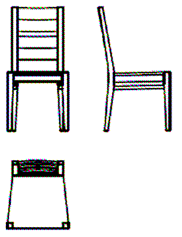 KRZESŁO T 6020 440 955 525 siedzisko drewniane