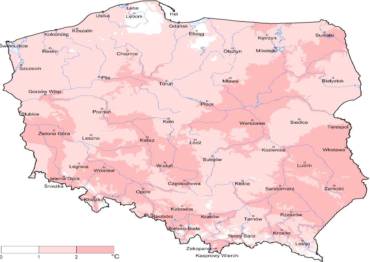 temperatura była wyższa od normy, w sierpniu o 4