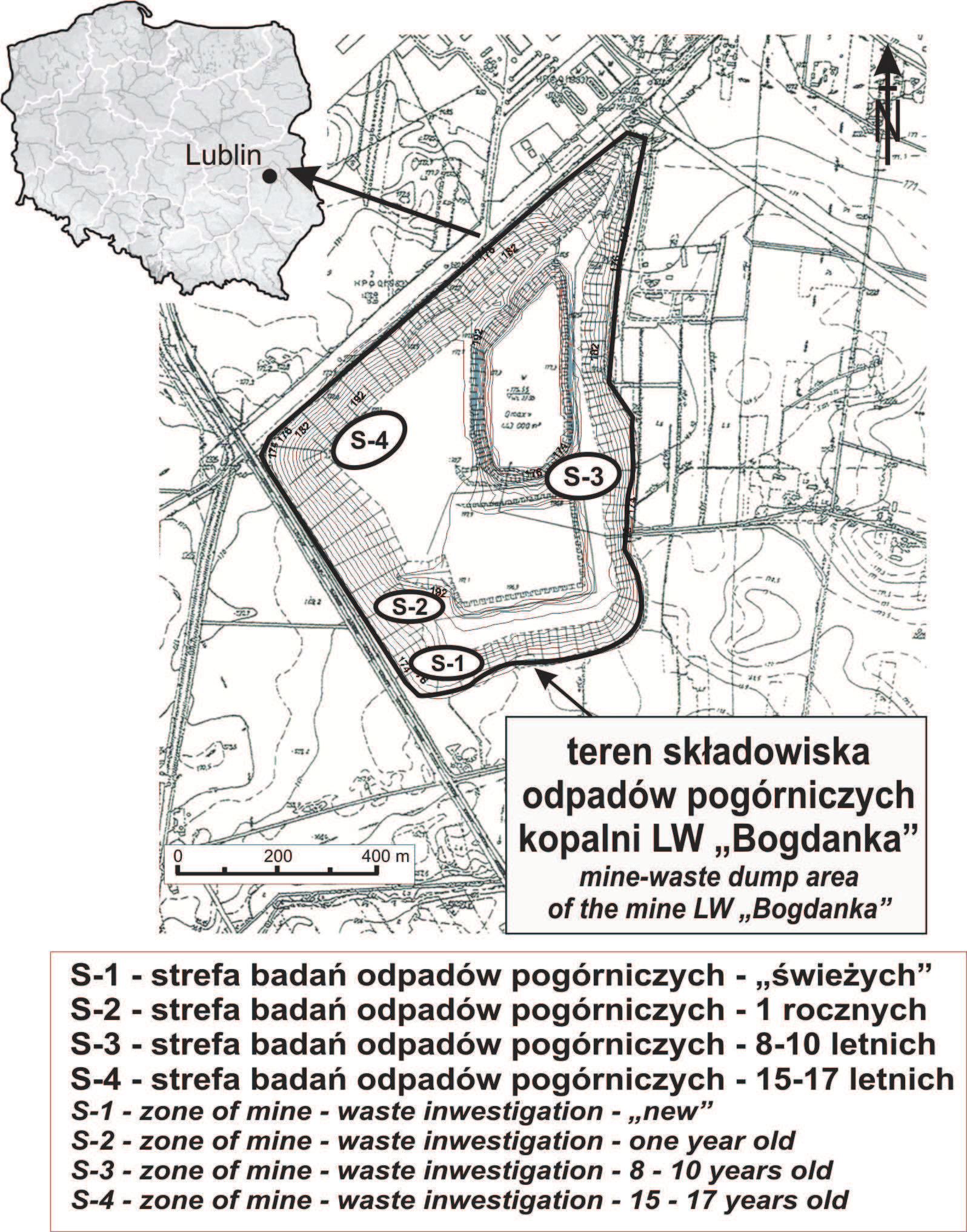 Górnictwo i rodowisko w bryle składowiska.