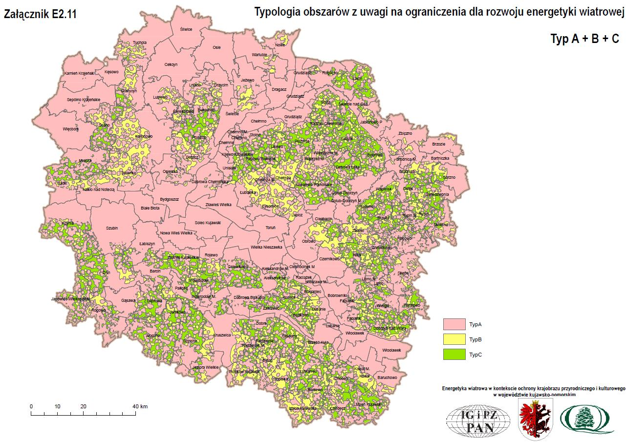 4 Rekomendacje dla wyznaczenia obszarów z uwagi na ograniczenia energetyki wiatrowej Typ A obszary wyłączone z inwestycji energetyki wiatrowej - ochrona krajobrazu przyrodniczego i kulturowego, o