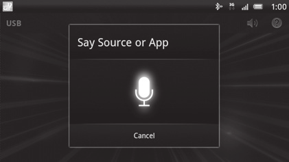 Włączanie rozpoznawania głosu (tylko telefon z systemem Android) Zarejestrowanie aplikacji pozwoli na użycie funkcji poleceń głosowych. Szczegółów należy szukać w pomocy do aplikacji.