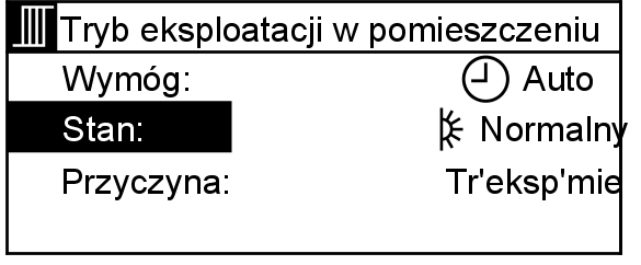 Możliwości odczytu Kontrola temperatur i stanów roboczych Wzależności od połączonych urządzeń i dokonanych ustawień można sprawdzić aktualne temperatury i stany robocze.