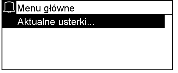 przez symbol 6 na ekranie spoczynkowym. Centrala domowa zapisuje maks. dziesięć komunikatów o usterkach, które można odczytać.