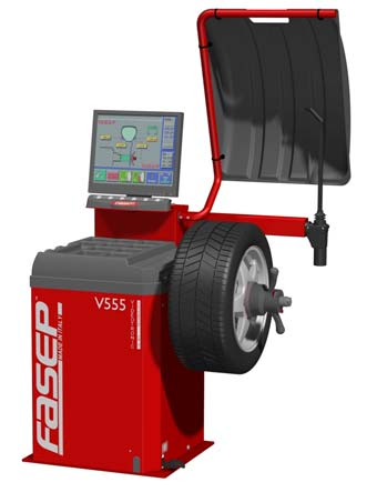 Wyważarka do kół VIDEOTRONIC V555 Crossfire Videotronic V555 Crossfire jest urządzem skierowanym dla ludzi, którzy szukają kompromisu pomiędzy ceną, a wyposażem i możliwościami.