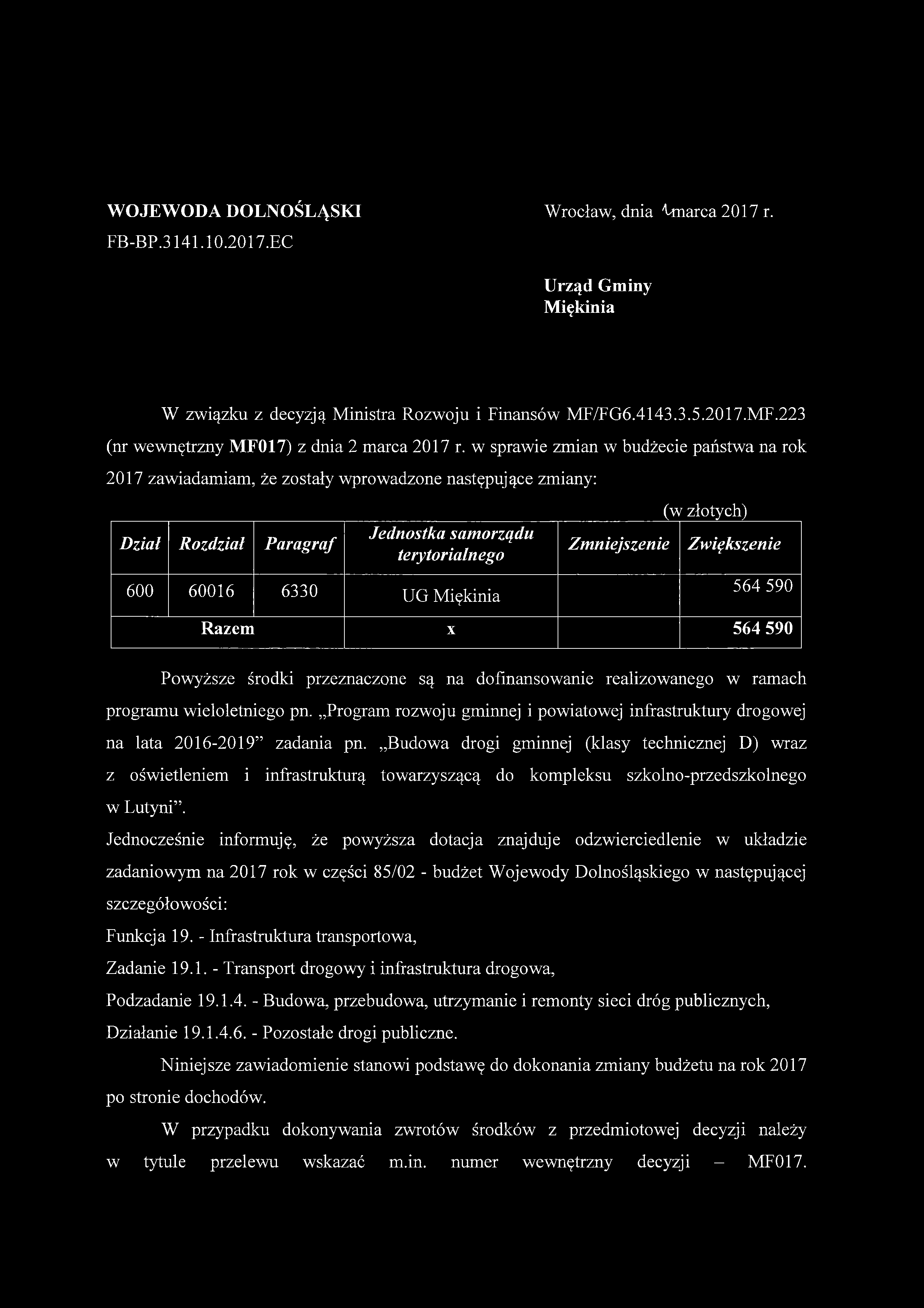 Razem X 564 590 na lata 2016-2019 zadania pn.