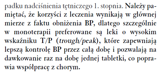 PTNT 2011 Leki hipotensyjne w obrębie klas referencyjne ze względu