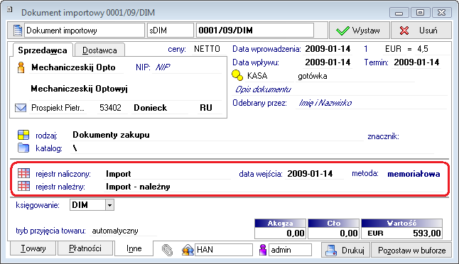 SYMFONIA Handel Forte Strona 1 Nowe funkcje w programie SYMFONIA Handel Forte w wersji 2009.a Zmiany związane z nowelizacją Ustawy o VAT Z dniem 1 grudnia 2008r.