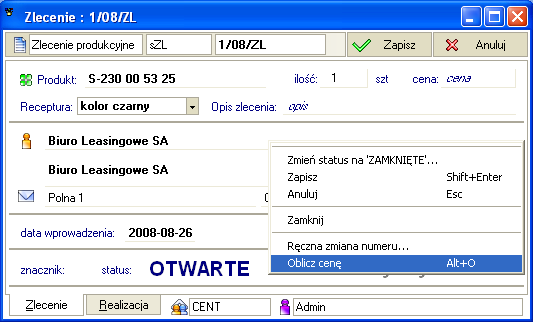 SYMFONIA Handel Forte Strona 7 Adresy dostaw kontrahenta W wersji 2009 został dodany adres korespondencyjny kontrahenta, który można wydrukować na nalepce.