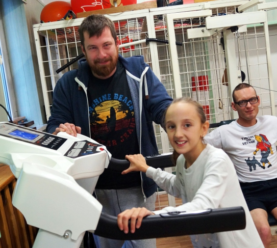 na salę rehabilitacyjną. Bardzo podobało mi się spotkanie z uczniami. Cieszę się, że mogłam poznać nowe osoby.