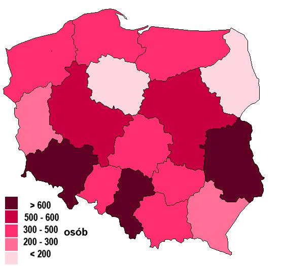 703 882 W gospodarstwach typu pstrągowego na jednego zatrudnionego na stałe