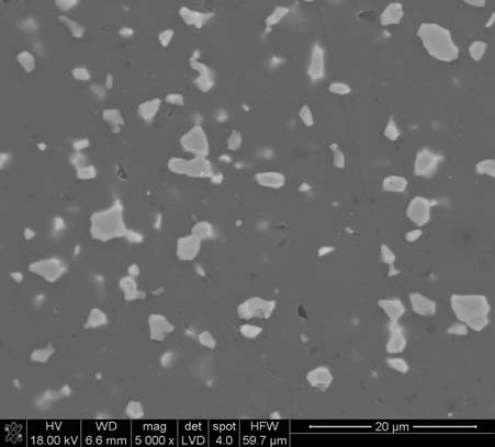 % TiN composite. Rys. 14. Mikrostruktura kompozytu B 4 C 15% obj.