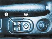 86 WASZ PEUGEOT 206 CC SZCZEGÓŁACH ELEKTRYCZNE PODNOŚNIKI SZYB 1 - Elektryczny podnośnik szyby od strony kierowcy. 2 - Elektryczny podnośnik szyby od strony pasażera.