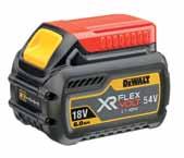 Nazwa DCB546 Akumulator XR Flexvolt 6,0Ah 729 896,67 DCB118 Ładowarka XR FlexVolt 289 355,47 DCB118T2 Ładowarka XR FlexVolt + 2 baterie 6,0Ah 1509 1 856,07 DCB132