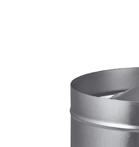 Wywietrzaki cylinryczne W-B Wywietrzak cylinryczny B wykonywany jest stanarowo z blacy ocynkowanej.