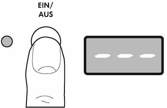 WI;czyG pralkd Wcisn' przycisk wczony/wyczony EIN/AUS: je%eli pokr&to programatora
