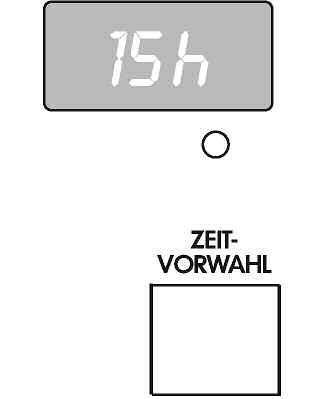 Ustawienie STARTU OPÓYNIONEGO (ZEIT-VORWAHL) Aby program rozpocz si& w pócniejszym czasie nale%y wcisn' przycisk OPÓPNIONY START (ZE-