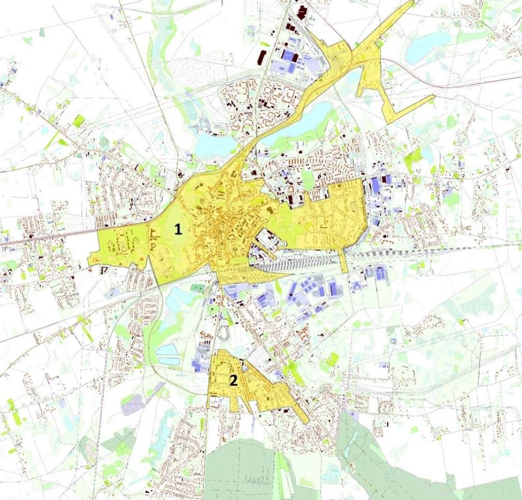 Mapa 24. Obszar rewitalizacji. W podsumowaniu obszaru rewitalizacji wykorzystano zestaw takich samych wskaźników, jak w przypadku wyznaczenia obszaru zdegradowanego.