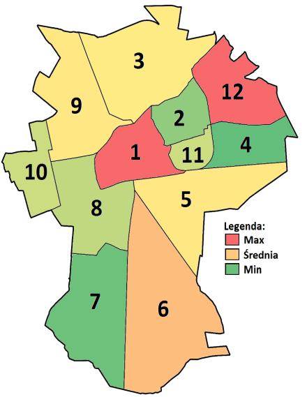 Tabela 12. Liczba osób z niepełnosprawnością korzystających z pomocy społecznej w przeliczeniu na 100 mieszkańców w latach 2013-2015 - stymulanta. (Dane z 08.2016 r.) STREFA 2013 2014 2015 1.