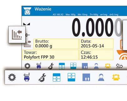 Etykiety wybrane indywidualnie przez użytkownika Etykiety w wagach X2 to predefiniowane pola