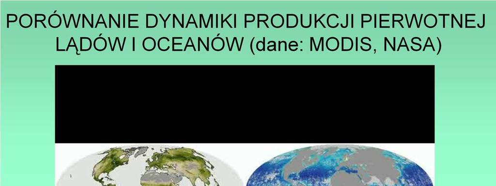 Produkcja pierwotna jest wyraźnie