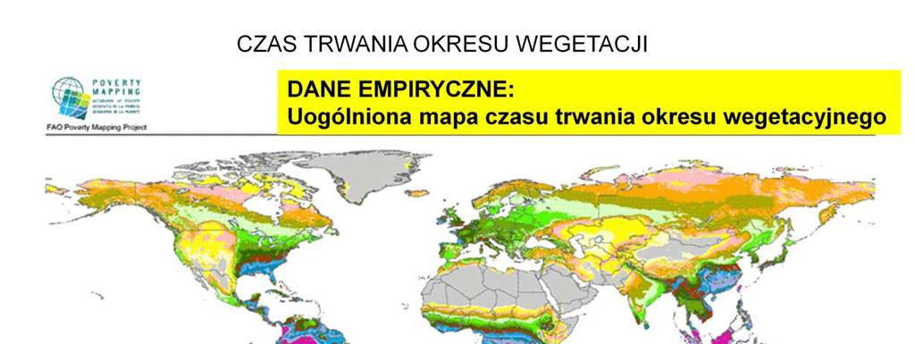 Tu znowu dane empiryczne czas trwania sezonu