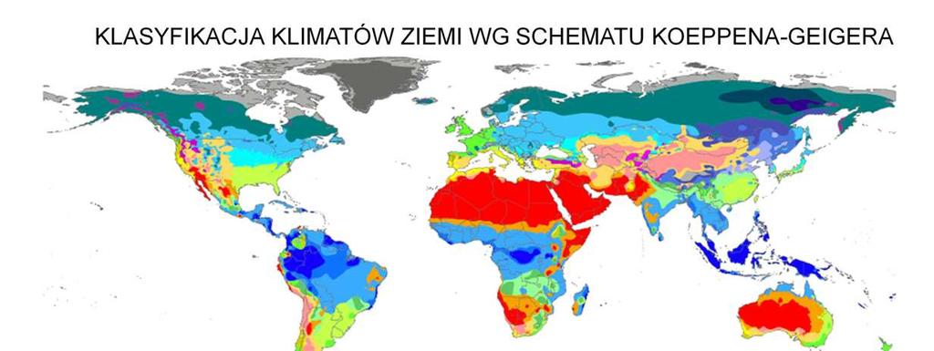 Arbitralna, hierarchiczna klasyfikacja klimatów Ziemi Wladimira Koeppena (i wymyślona przez tego autora