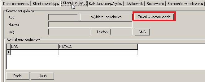 Klient kupujący: 5. Automatyczne dodanie WZ dla sam. Używanych podczas sprzedaży #6379 Wraz z wersją 15.