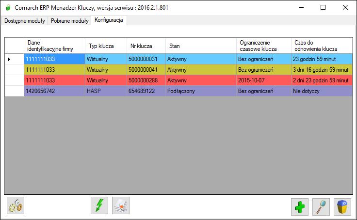 Usuń <Delete> usuwa wszystkie pobrane moduły Comarch ERP Optima dla zaznaczonego użytkownika.