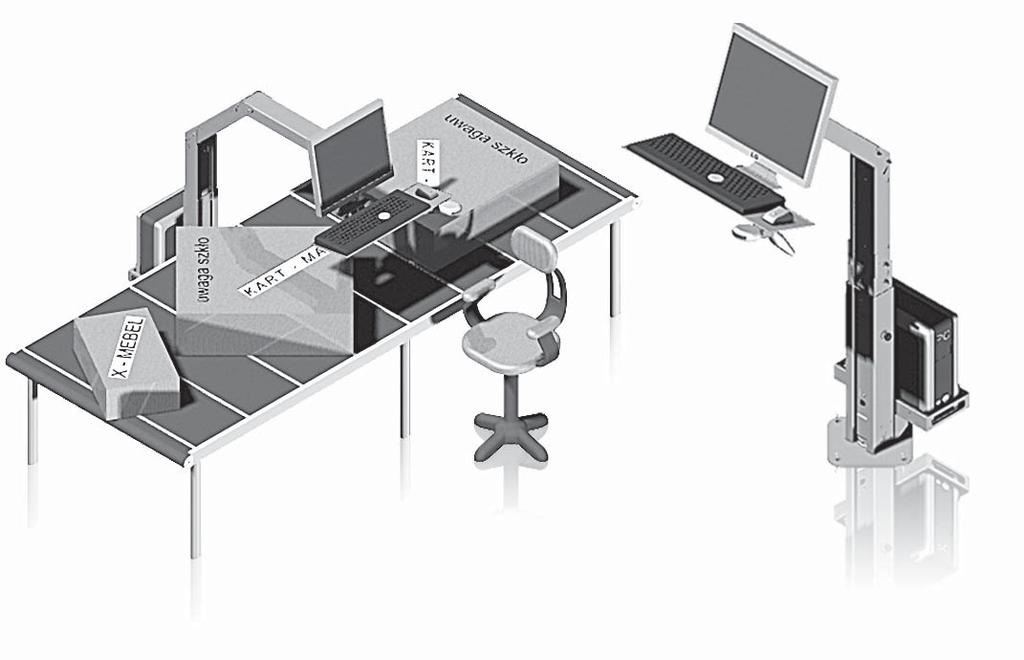 STOJAK TELEINFORMATYCZNY W odpowiedzi na rosnące zainteresowanie ergonomiczną i funkcjonalną eksploatacją teleinformatyki w branży technologii informatycznych IT na świecie, stworzyliśmy stojak który