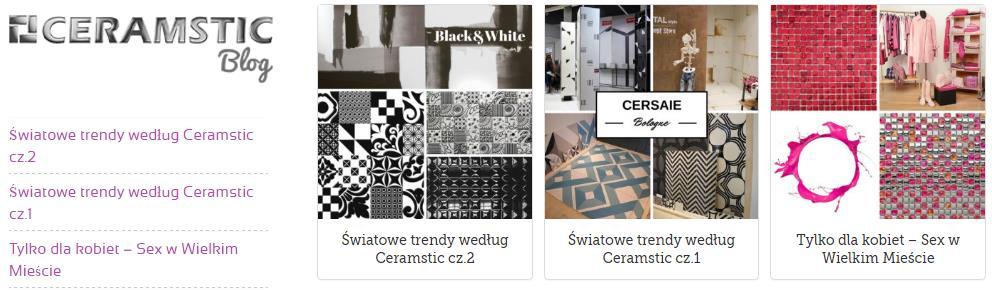 CERAMSTIC Blog marki Prezentacja światowych trendów i inspiracji aranżacyjnych,