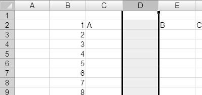 ABC Excel 2007 PL Rysunek 5.13. Arkusz z rysunku 5.11 po wstawieniu kolumny Rysunek 5.14. Arkusz z rysunku 5.11 po wstawieniu trzech kolumn Rysunek 5.15.