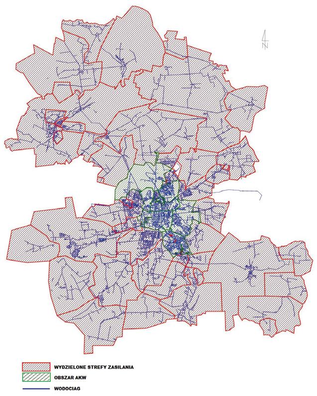 dystrybucji wody z rocznym przyrostem długości na poziomie 20 [km/rok].