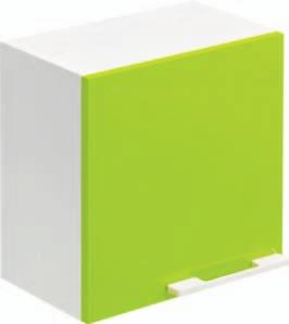 25 cm Każda szafka z linii Nano Colours to osobny moduł limonkowy, pomarańczowy, szary albo biały.