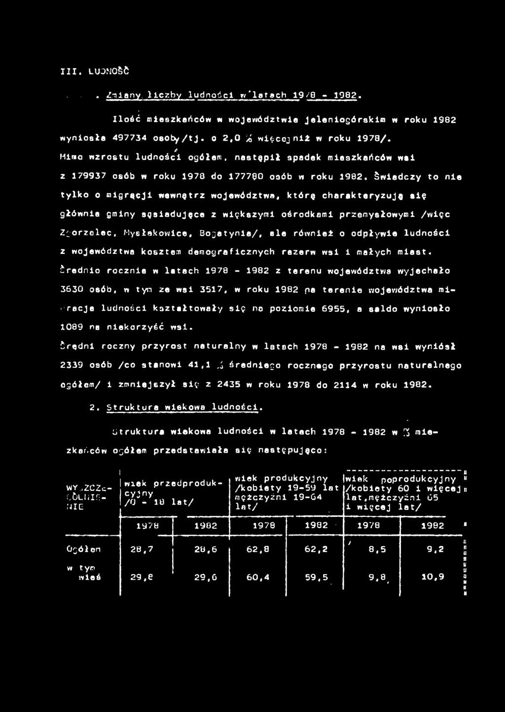 śwdczy to e tylko o mgrącj wewętrz województw, którę chrkteryzję sę główe gmy sgsdjęce z wększym ośrodkm przemysłowym /węc Zgorzelec, Mysłkowce, Bogty/, le róweż o odpływe ldośc z województw kosztem