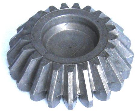 Schematic view of dies for conical gear wheel precision forging Produktem procesu jest odkuwka o kształcie stoŝkowego koła o 16 zębach, o średnicy zewnętrznej 100 mm i wysokości 45 mm.