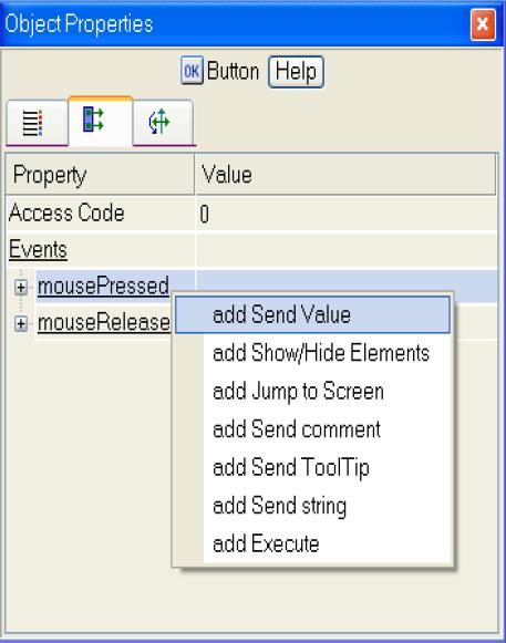 Properties: 4. W polu Text wpisać Control.
